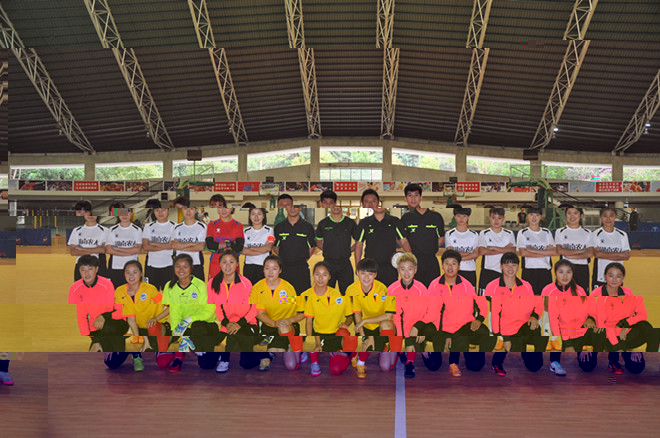 我校女足參加中國大學生女子室内五人制足球錦标賽榮獲超級組第五名